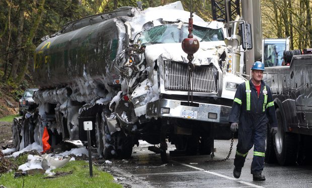 B.C. truck driver avoids jail after admitting to Malahat crash that fouled river | iNFOnews.ca CP20234254