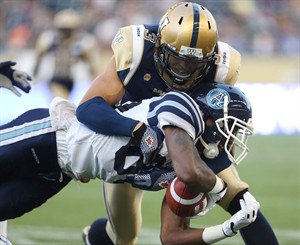 Blue Bombers linebacker Graig Newman to miss entire season with ankle injury | iNFOnews.ca CP28777370