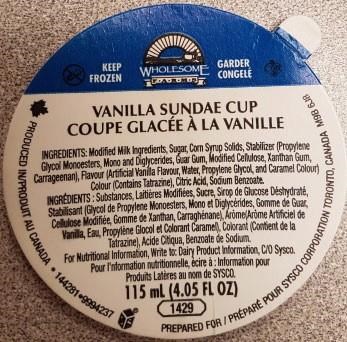 Wholesome Farms' Vanilla Sundae Cups recalled due to Listeria risk | iNFOnews.ca