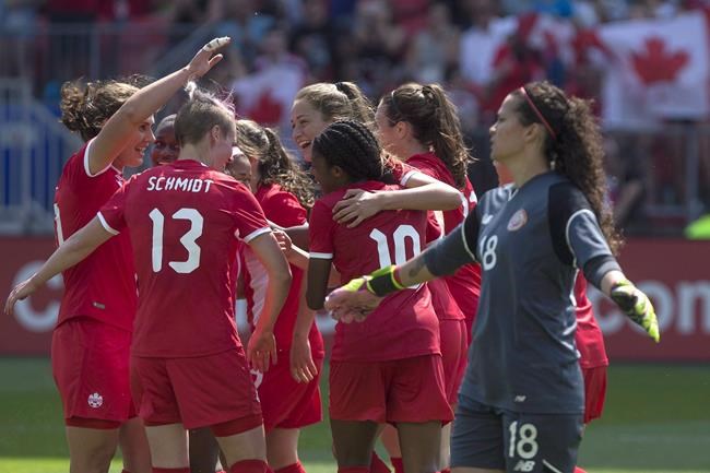 Canadian women move up one spot to No. 4 in FIFA world soccer rankings | iNFOnews.ca