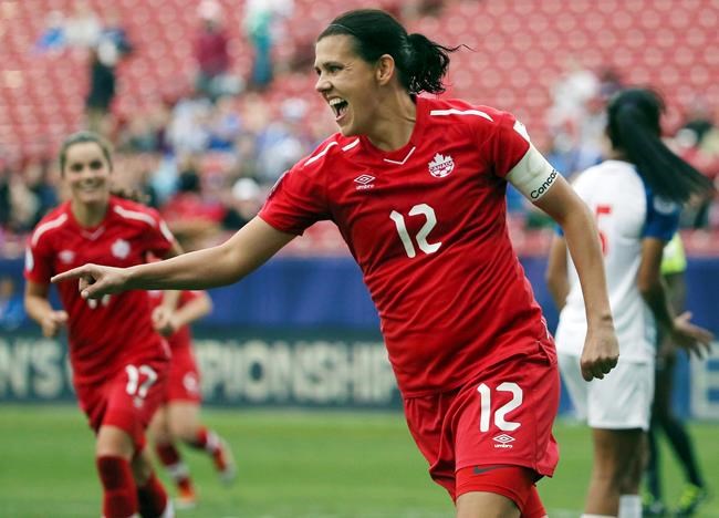 Canada captain Christine Sinclair breaks world scoring record with goal No. 185 | iNFOnews.ca CP1968303865