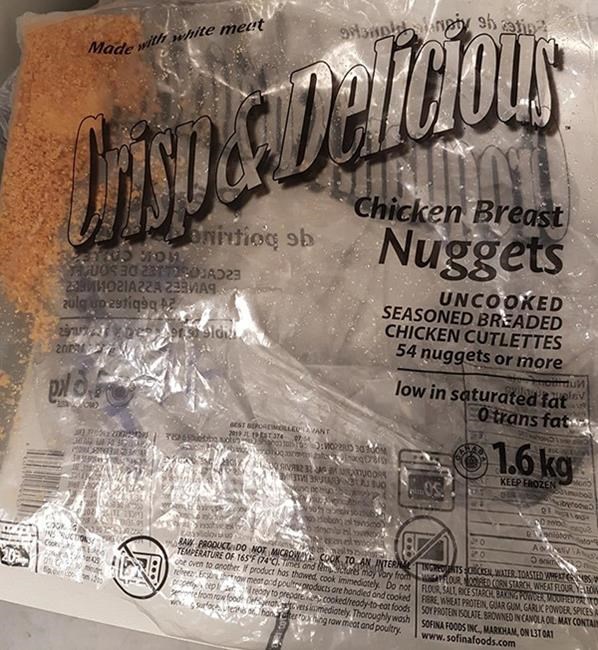 Crisp & Delicious chicken nugget recall due to possible Salmonella contamination | iNFOnews.ca