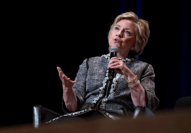 Hillary Clinton book tour stopping in Toronto, Montreal, Vancouver | iNFOnews.ca CP1148068565
