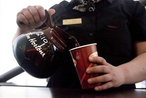Sandwich snafu sends serpent sailing over Tim Hortons counter | iNFOnews.ca CP31029870