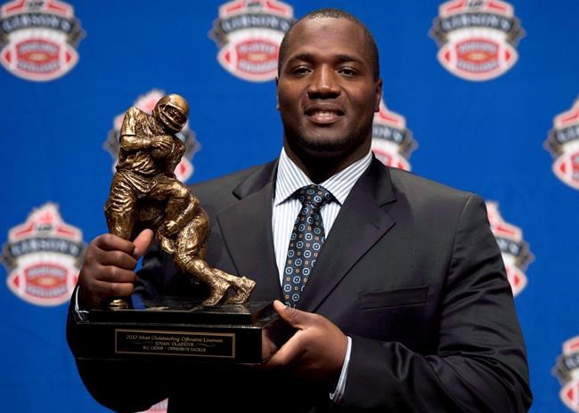 Lions trade star lineman Olafioye to Alouettes for rights to Foucault | iNFOnews.ca
