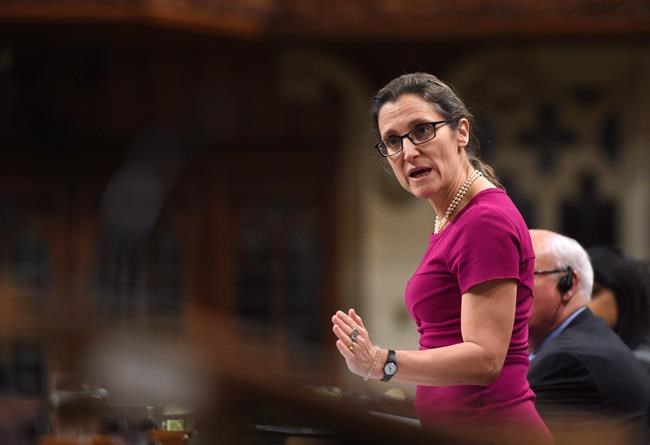 Security of Israel a key in Canada's fight against ISIL, says Freeland | iNFOnews.ca