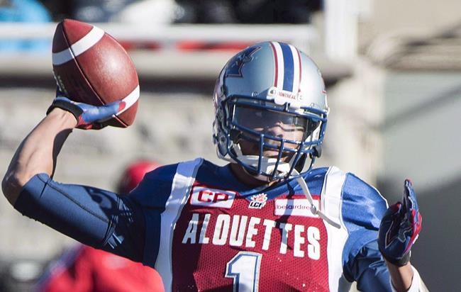 Canadian quarterback Bridge released by Alouettes; Brodeur-Jourdain returns | iNFOnews.ca