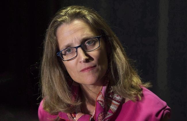 Freeland says corners could not be cut with U.S. arrest request of Huawei exec | iNFOnews.ca CP615667907