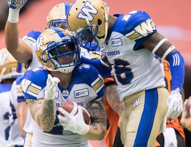 Bombers award winners feel Harris should be top Canadian despite positive drug test | iNFOnews.ca CP1951085334