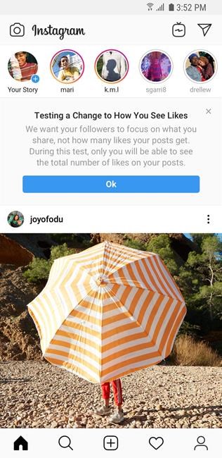Instagram launches test to make 'like' counts private for some Canadian users | iNFOnews.ca