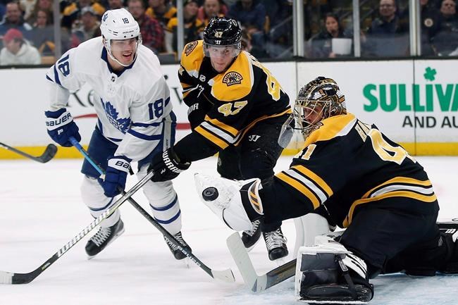 Maple Leafs set to host Bruins; Andersen's status remains up in the air | iNFOnews.ca Maple Leafs set to host Bruins; Andersen's status remains up in the air | iNFOnews.ca