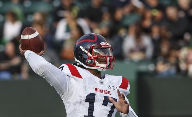 Alouettes to start backup tandem of Pipkin, Johnson against Riders | iNFOnews.ca