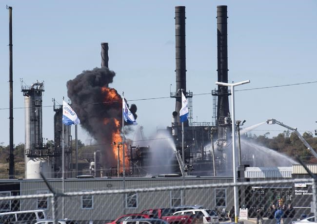 Blast site at Irving Oil refinery remains 'hot zone' that is off limits | iNFOnews.ca