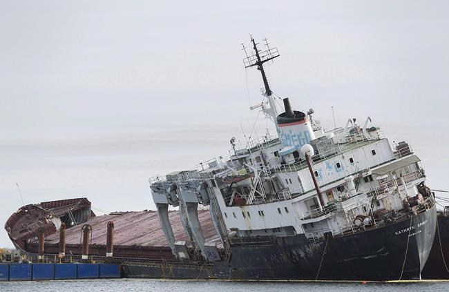 After 7 years as a blight, rusting ship removed from Beauharnois waterfront | iNFOnews.ca