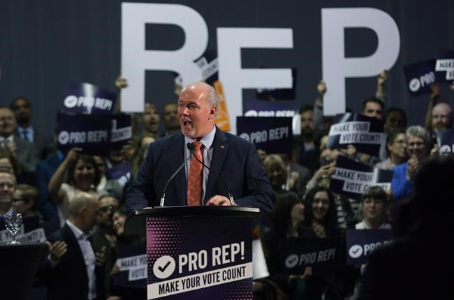 B.C. premier squares off with Liberal leader in electoral reform debate | iNFOnews.ca