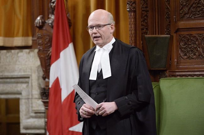 House Speaker warns MPs that heated rhetoric is starting to cross a line | iNFOnews.ca CP1146927510