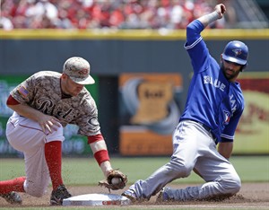 Blue Jays' Jose Bautista, Brett Lawrie leave game against Reds | iNFOnews.ca CP28861460