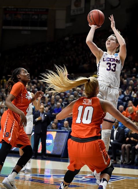 Canada's Kia Nurse hits 9 three-pointers to lead UConn over Syracuse 94-64 | iNFOnews.ca
