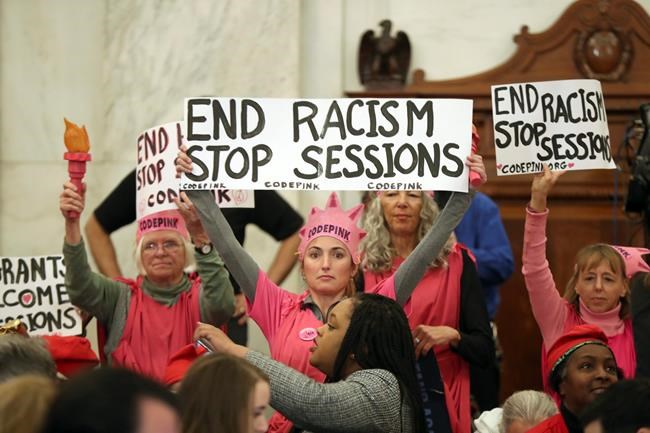 Men in KKK costumes disrupt Sessions confirmation hearing | iNFOnews.ca Men in KKK costumes disrupt Sessions confirmation hearing | iNFOnews.ca