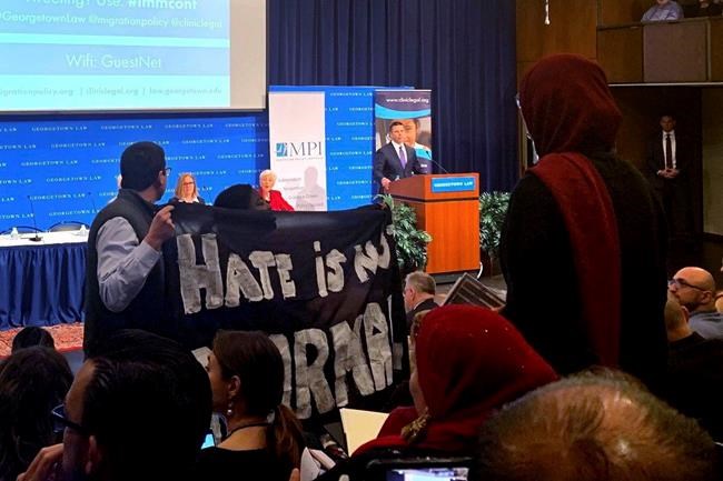 Immigration protesters shout down acting DHS secretary | iNFOnews.ca