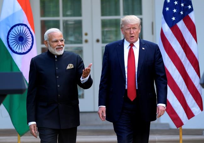 The Latest: Trump says US-India relationship never better | iNFOnews.ca