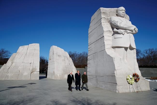 Trump marks MLK day with memorial visit | iNFOnews.ca