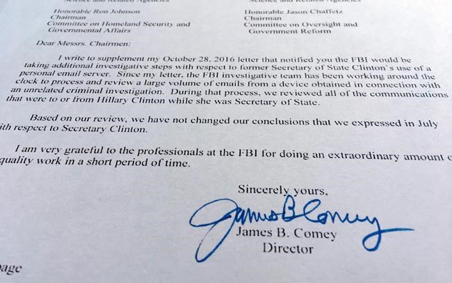Clinton email case handling brings tumultuous time for FBI | iNFOnews.ca