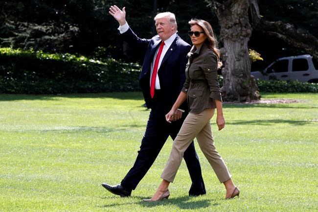 Trump, first lady watch air show at Maryland military base | iNFOnews.ca