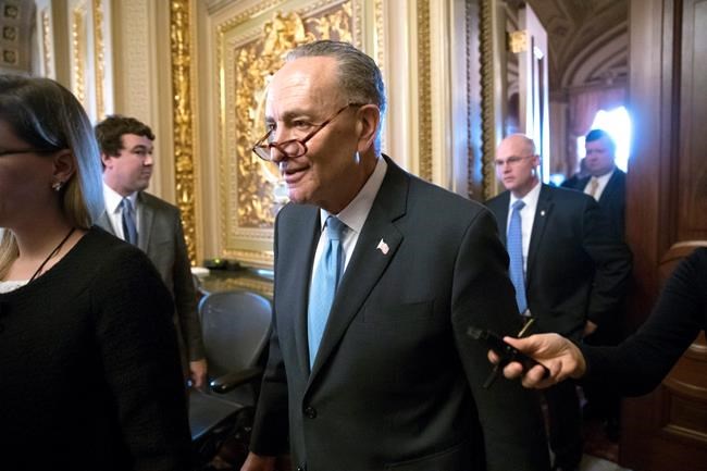 The Latest: Schumer pulls back money to fund Trump's wall | iNFOnews.ca