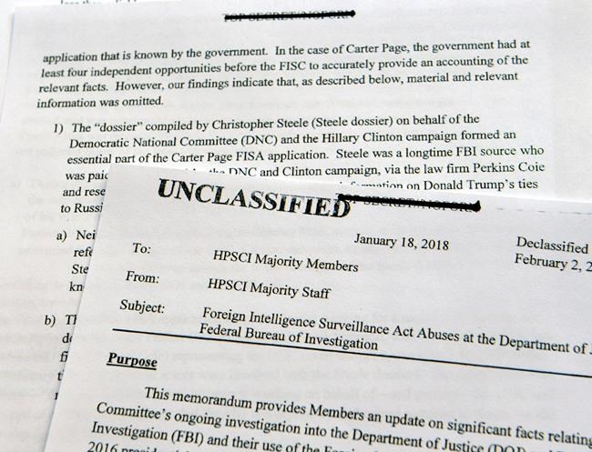 The Latest: Lawmakers say memo doesn't clear Trump | iNFOnews.ca