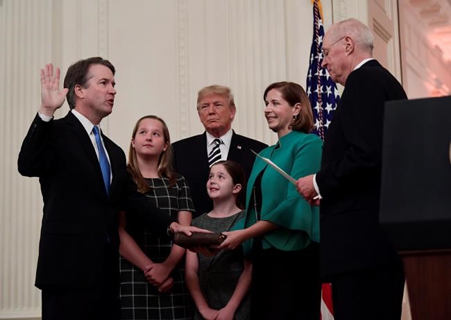 The Latest: Kavanaugh promises to be 'team player' on court | iNFOnews.ca CP1083104003