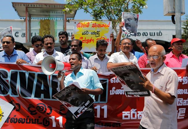 Sri Lankan protest demands new probe of journalist's killing | iNFOnews.ca Sri Lankan protest demands new probe of journalist's killing | iNFOnews.ca