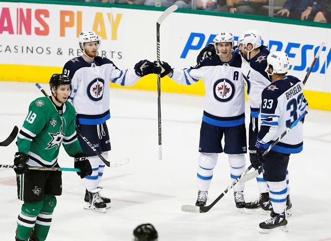 Laine scores twice, Jets beat Stars to tie for Central lead | iNFOnews.ca