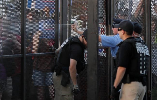 The Latest: Israeli flag set on fire outside of convention | iNFOnews.ca