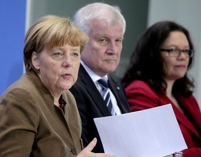 The Latest: German coalition reaches deal on spy chief | iNFOnews.ca