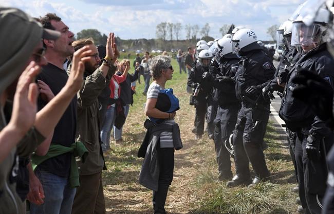 German police say anti-coal protester 'holed up' in forest | iNFOnews.ca
