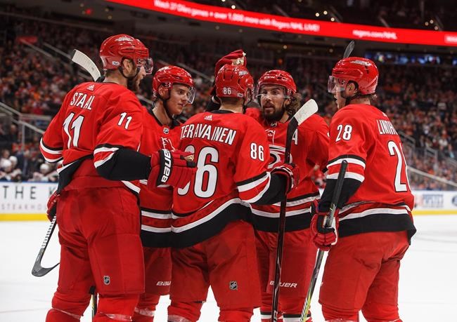 Jordan Staal leads Hurricanes in 6-2 win over Oilers in pre-season play | iNFOnews.ca CP2029934827