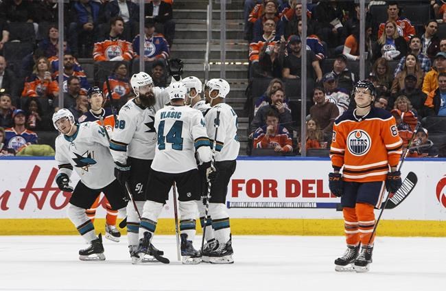 Brent Burns lifts Sharks over Oilers 3-2; Edmonton drops fifth straight | iNFOnews.ca
