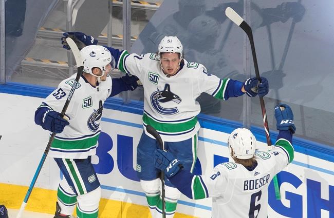 Troy Stecher scores emotional goal as Canucks beat Blues 5-2 in NHL playoffs | iNFOnews.ca Troy Stecher scores emotional goal as Canucks beat Blues 5-2 in NHL playoffs | iNFOnews.ca