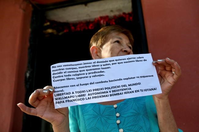 3 Chile churches firebombed, president calls for 'respect' | iNFOnews.ca