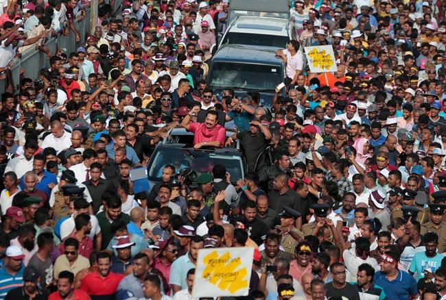 Sri Lankan opposition protesters demand government step down | iNFOnews.ca CP1116981830