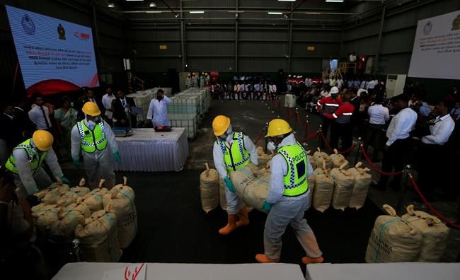 Sri Lanka police destroy record seizure of cocaine | iNFOnews.ca