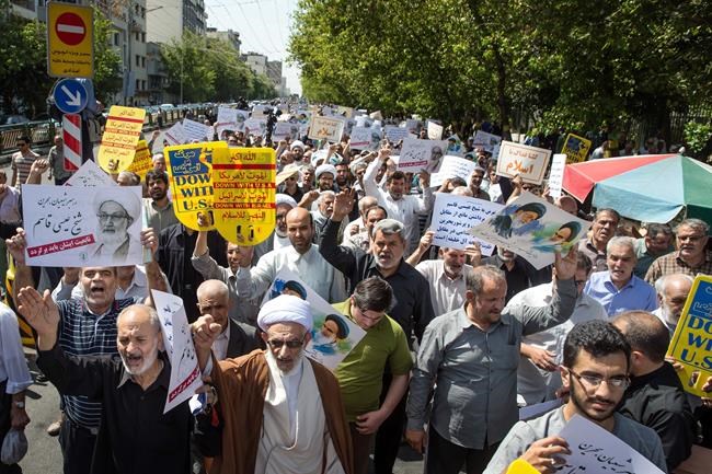 Crowds rally in Iran against Saudi Arabia ahead of hajj | iNFOnews.ca