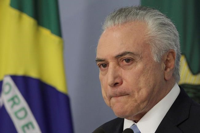 Brazil's president dodges bribery charge, but risks remain | iNFOnews.ca