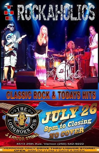 Rockaholics Live at The Longhorn Pub | iNFOnews.ca Rockaholics Live at The Longhorn Pub