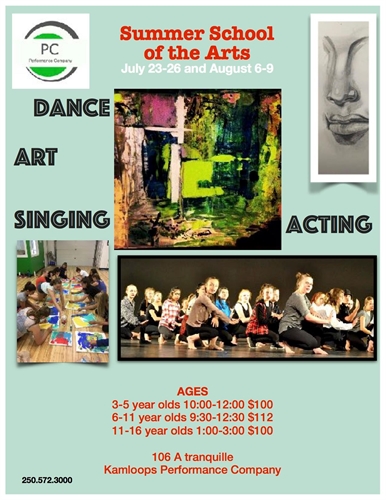 Kamloops Summer School of the Arts | iNFOnews.ca Kamloops Summer School of the Arts