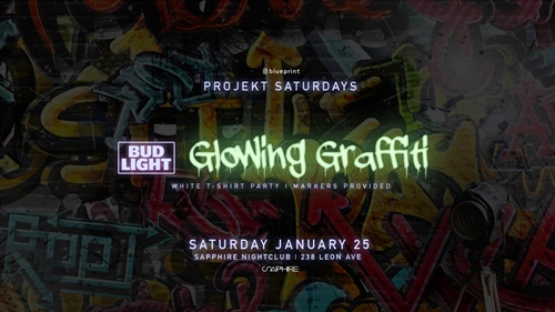 Projekt: Glowing Graffiti - White T-Shirt Party | iNFOnews.ca Projekt: Glowing Graffiti – White T-Shirt Party