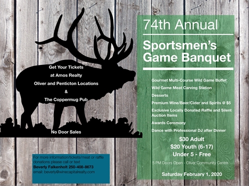 2020 Game Banquet (74th Annual) | iNFOnews.ca 2020 Game Banquet (74th Annual)
