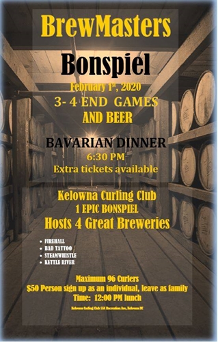 February 1, 2020 Brewmasters Bonspiel | iNFOnews.ca February 1, 2020 Brewmasters Bonspiel