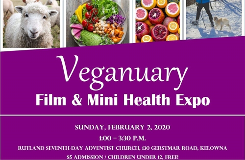 Veganuary Film & Mini Health Expo | iNFOnews.ca Veganuary Film & Mini Health Expo